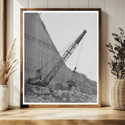 Shasta Dam Construction with Steam Shovel June 1942