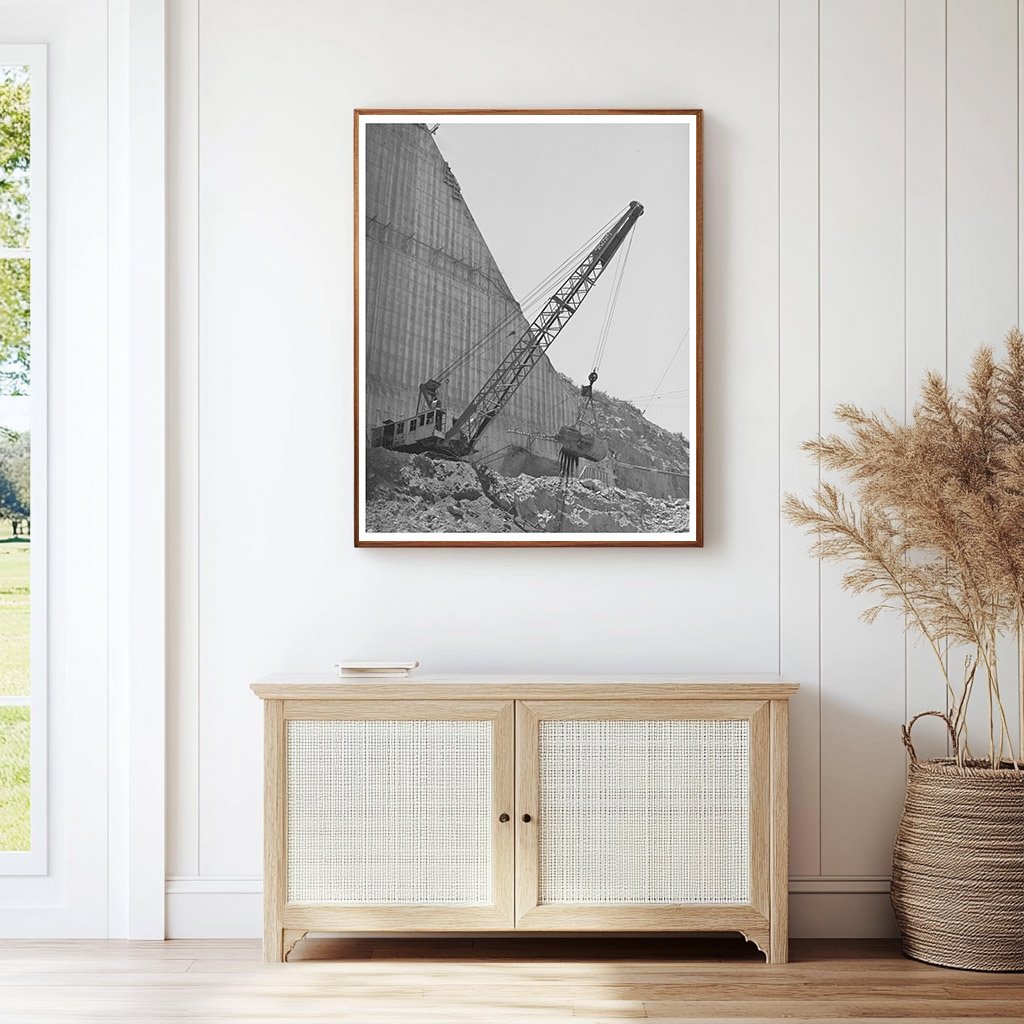 Shasta Dam Construction with Steam Shovel June 1942