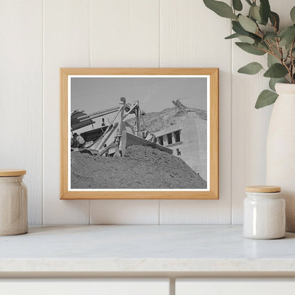 Bulldozer at Shasta Dam California June 1942