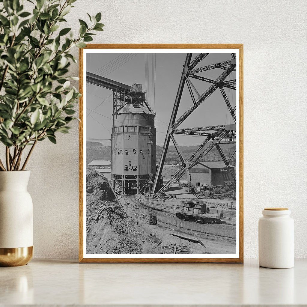 Shasta Dam June 1942 Cable Buckets in Operation