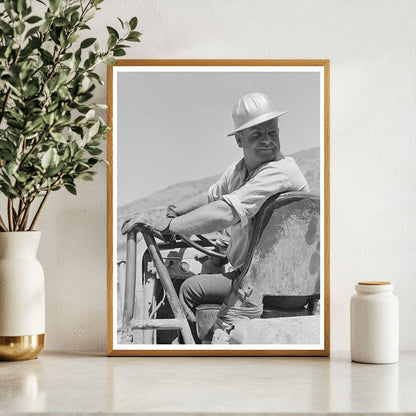 Vintage Dump Truck at Shasta Dam California June 1942