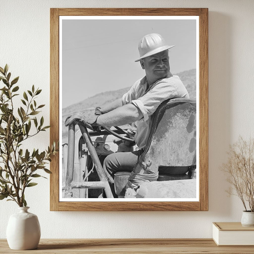 Vintage Dump Truck at Shasta Dam California June 1942