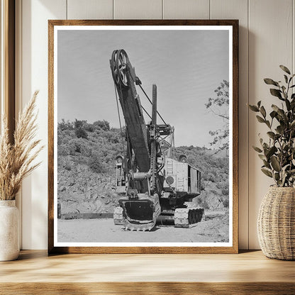 Shasta Dam Construction June 1942 Steam Shovel Image
