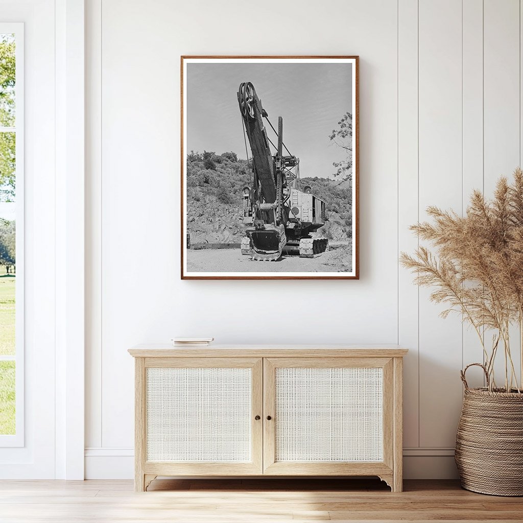 Shasta Dam Construction June 1942 Steam Shovel Image