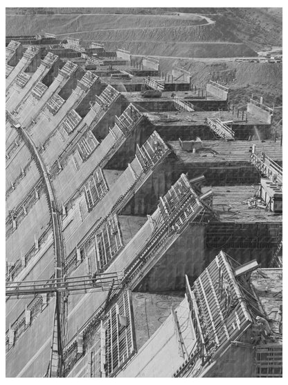 Shasta Dam Under Construction California June 1942