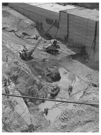 Shasta Dam Excavation Work June 1942 Construction Progress