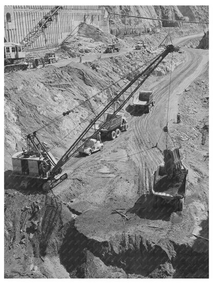 Shasta Dam Construction Activity June 1942