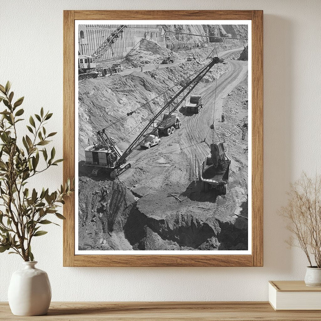 Shasta Dam Construction Activity June 1942