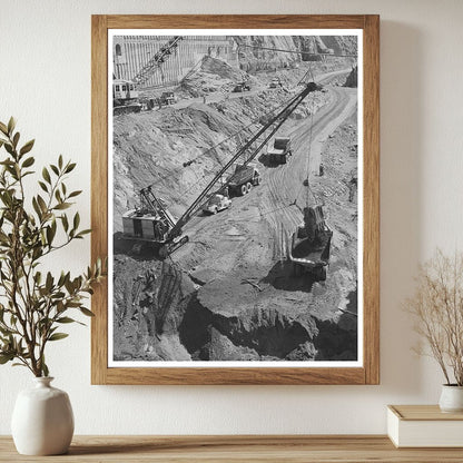 Shasta Dam Construction Activity June 1942