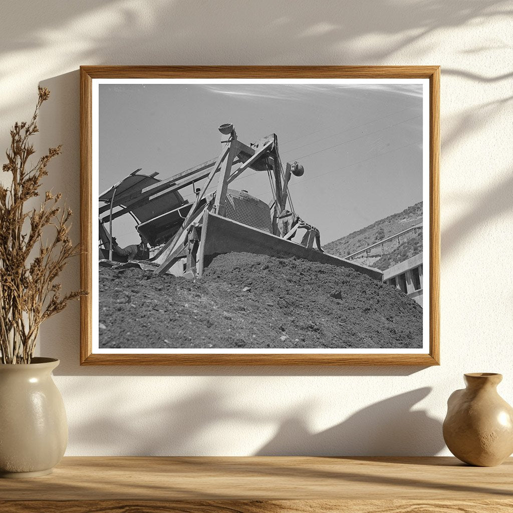 Shasta Dam Construction June 1942 with Bulldozer