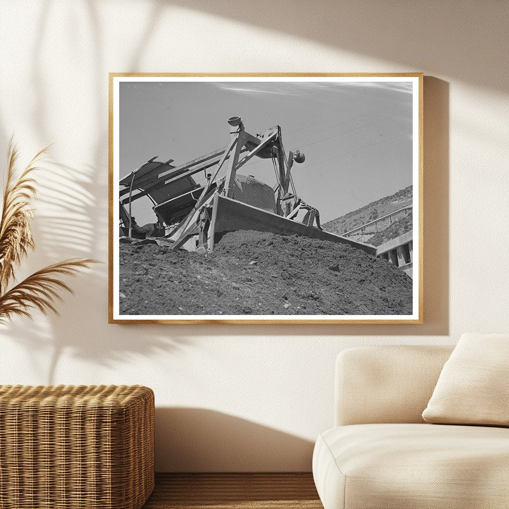 Shasta Dam Construction June 1942 with Bulldozer