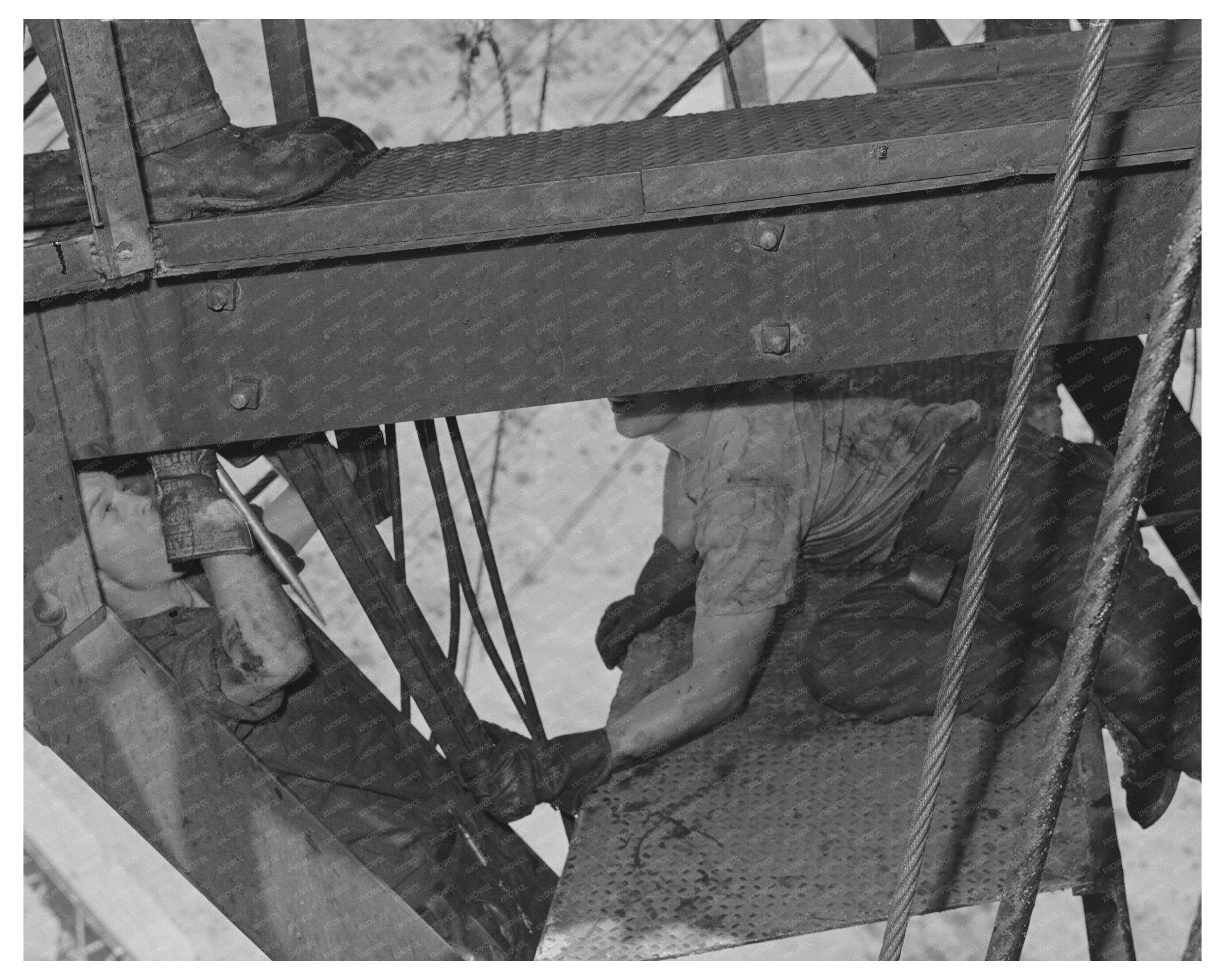 Workers Maintaining Shasta Dam June 1942