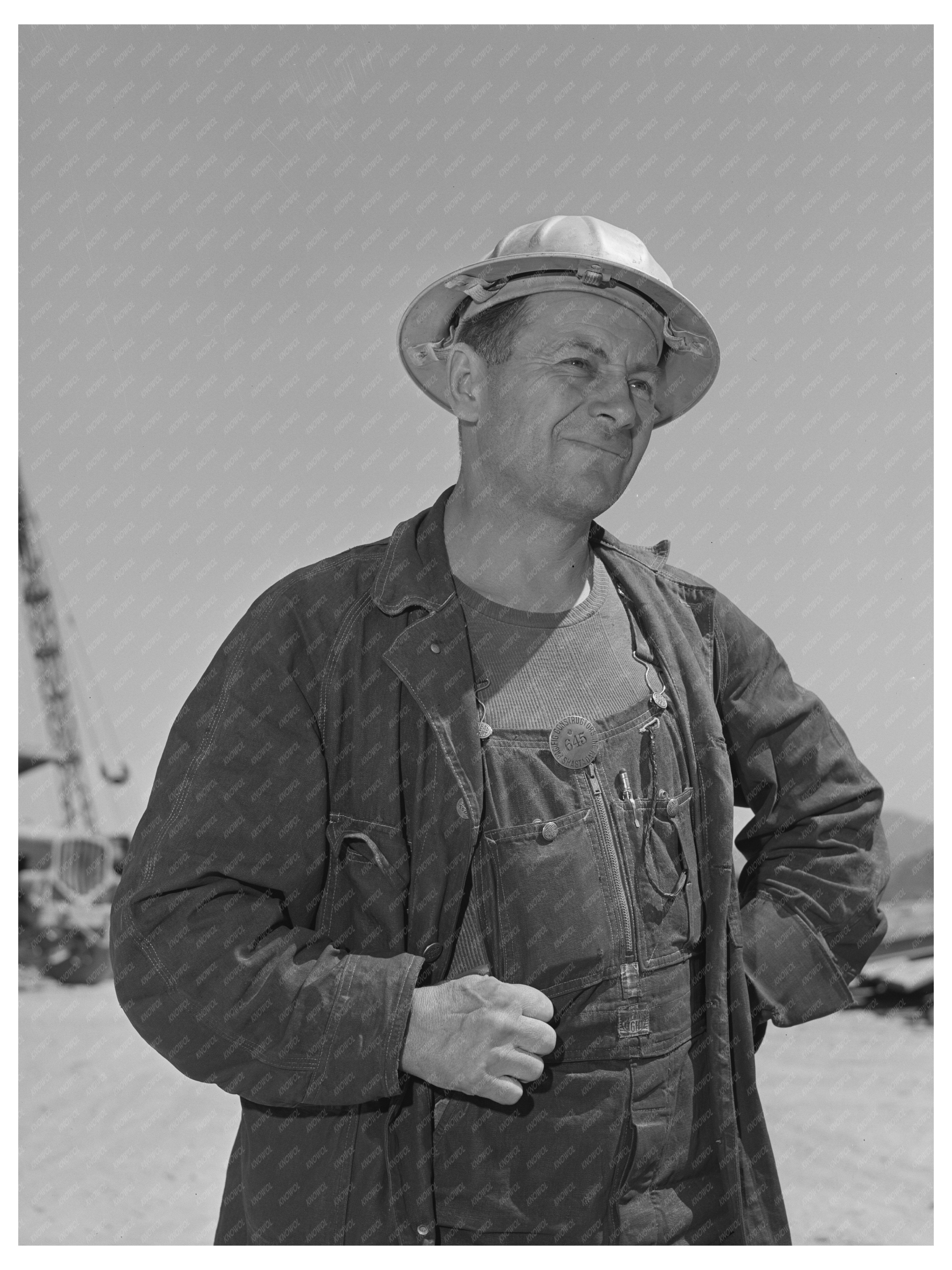 Shasta Dam Workmen June 1942 FSA OWI Collection Image