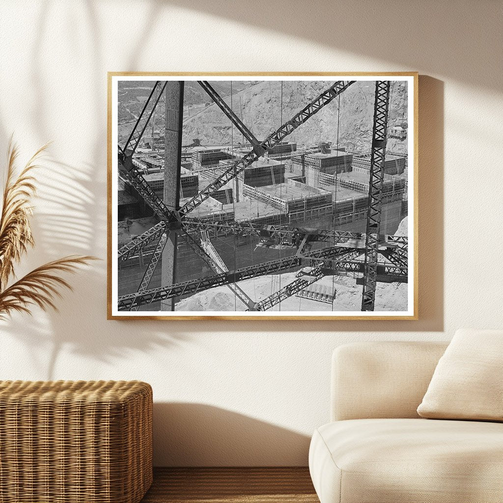 Shasta Dam Construction June 1942 Elevated View