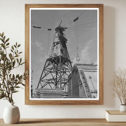 Shasta Dam Head Tower Cables June 1942