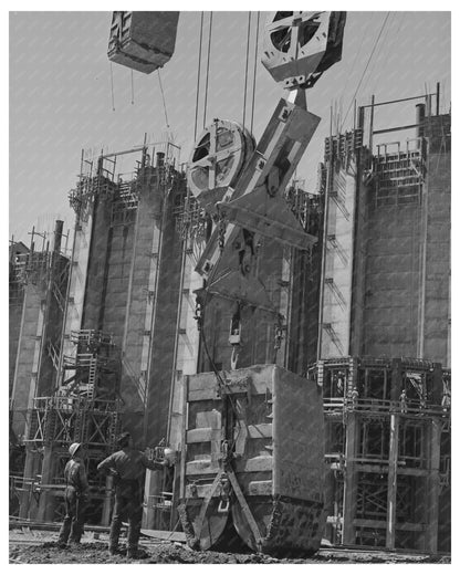 Concrete Bucket at Shasta Dam Construction June 1942