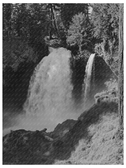 Koosah Falls in Willamette National Forest 1942