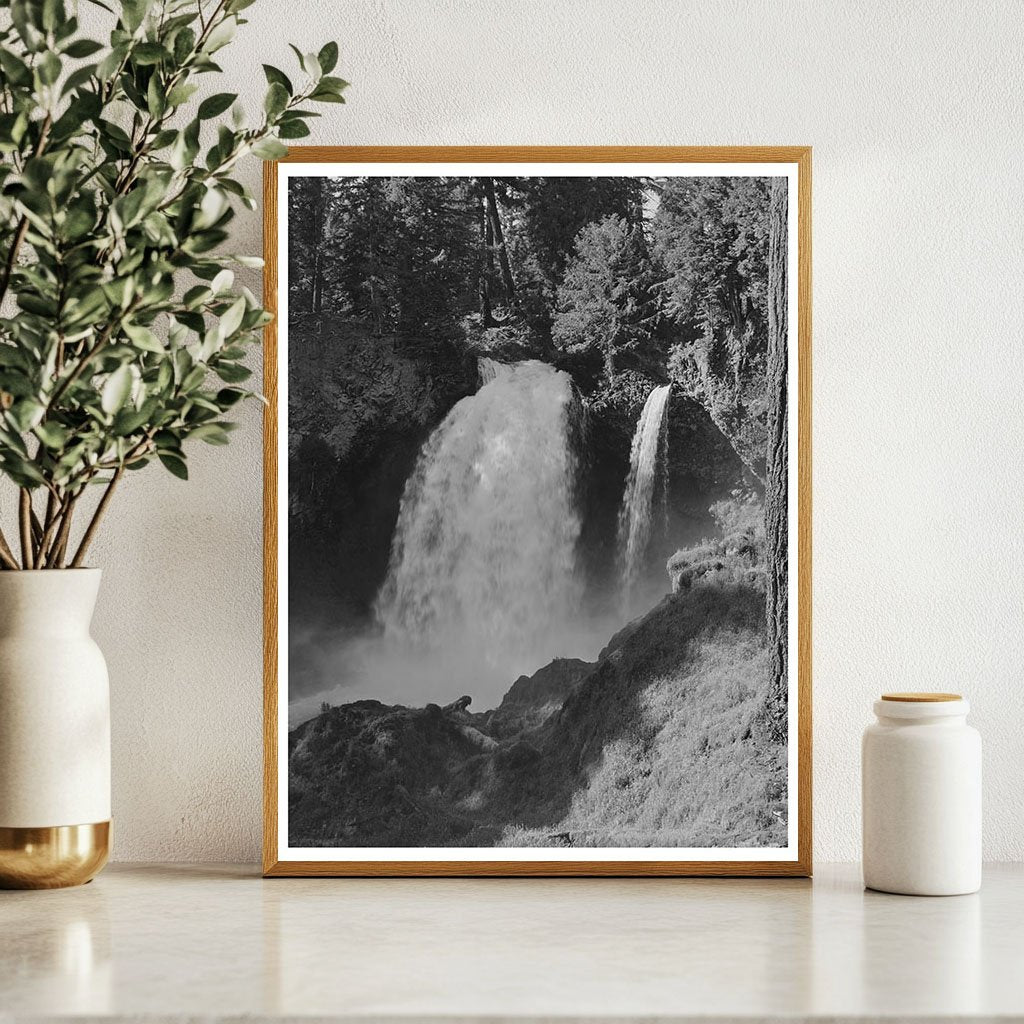 Koosah Falls in Willamette National Forest 1942