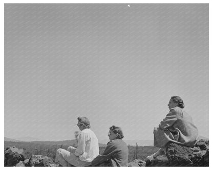 Dee Wright Observation Point Oregon July 1942 Landscape