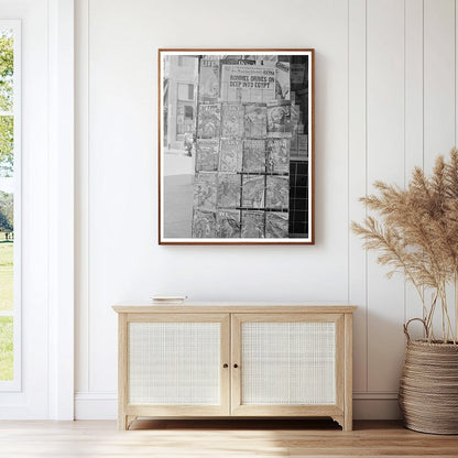 Yreka California Magazine Stand 1942 Vintage Photo