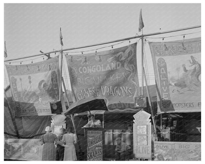 Klamath Falls Circus Day Street Scene July 1942