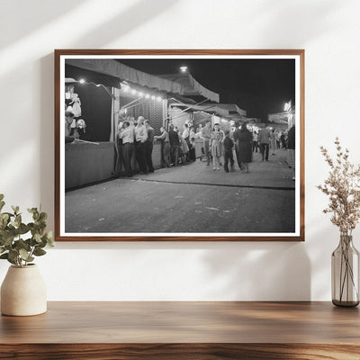 Klamath Falls Carnival Scene July 1942 Vintage Photo
