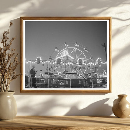 Carnival Rides at Klamath Falls Circus July 1942