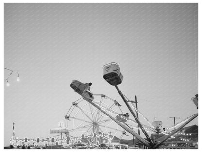 Carnival Rides at Circus in Klamath Falls 1942