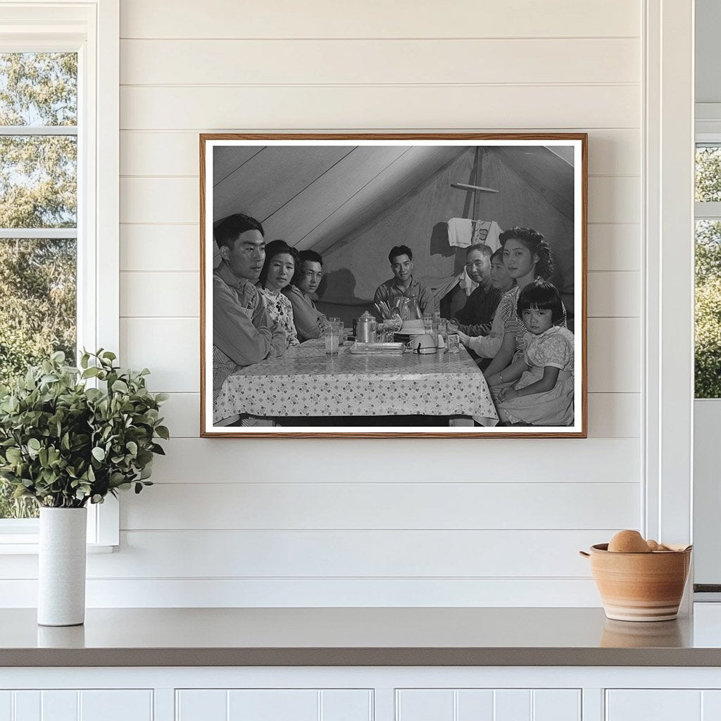 Japanese Family in Mobile Camp Nyssa Oregon July 1942