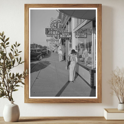 Japanese-Americans Shopping in Nyssa Oregon July 1942