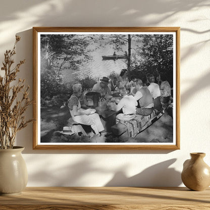 1942 Picnic Scene at Davis Lake Deschutes County Oregon