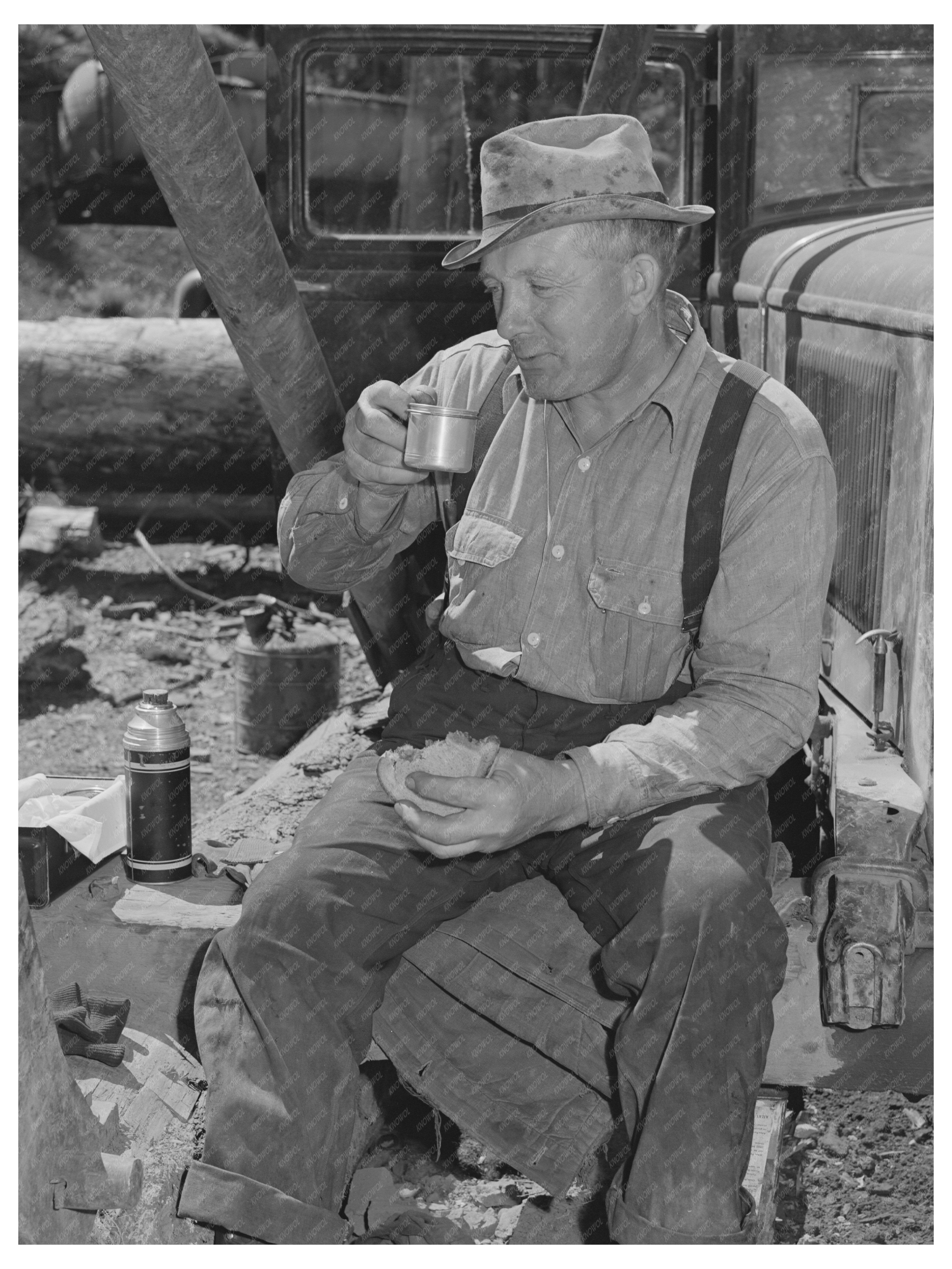 Lumberjack Lunch in Malheur National Forest July 1942