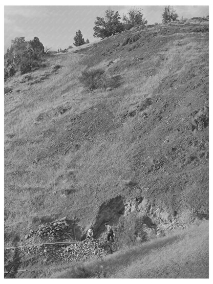 1942 Miners Extracting Chrome Ore in Grant County Oregon