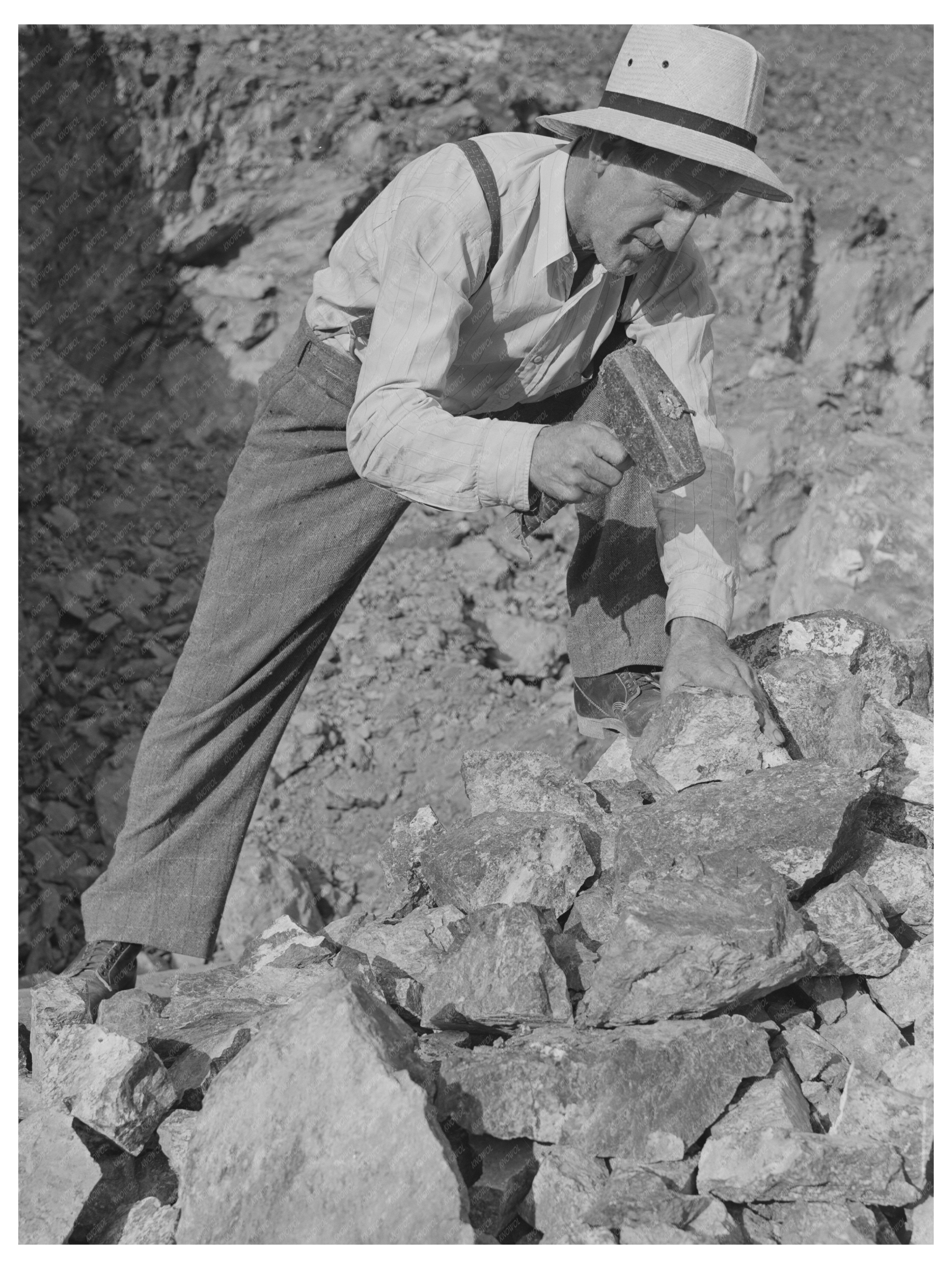 Chrome Prospector in Grant County Oregon July 1942