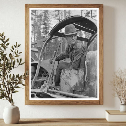 Caterpillar Tractor Operator in Malheur Forest July 1942