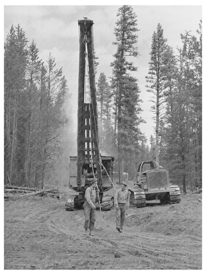 Lumberjack Logging in Grant County Oregon July 1942