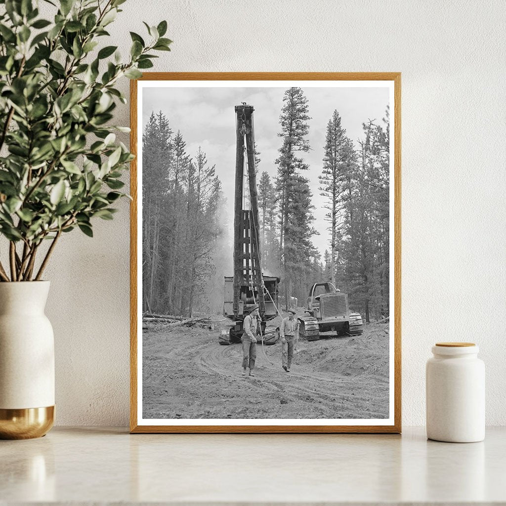 Lumberjack Logging in Grant County Oregon July 1942