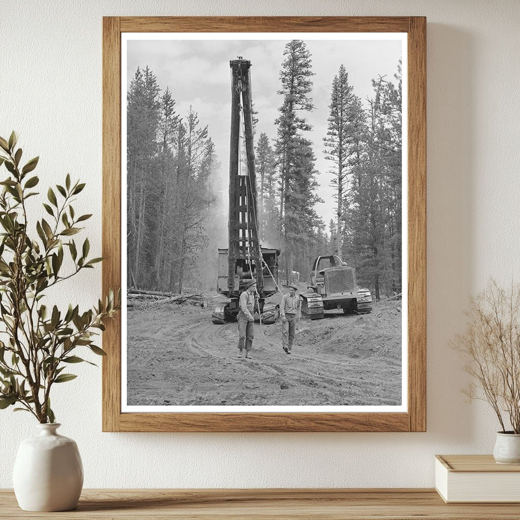 Lumberjack Logging in Grant County Oregon July 1942