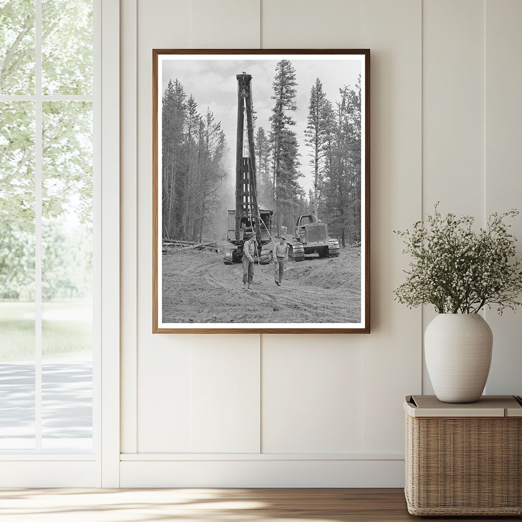 Lumberjack Logging in Grant County Oregon July 1942