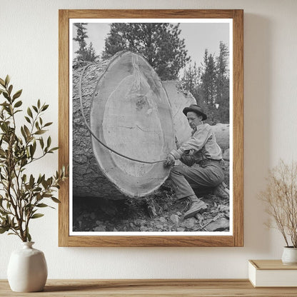 Lumberjack Working in Malheur National Forest July 1942