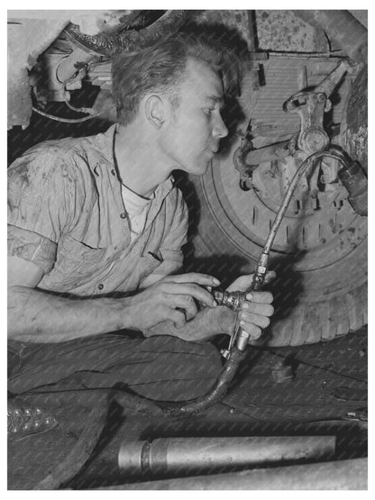 Grant County Oregon Truck Maintenance Scene July 1942