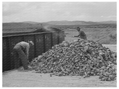 Chrome Ore Loading in Seneca Oregon July 1942
