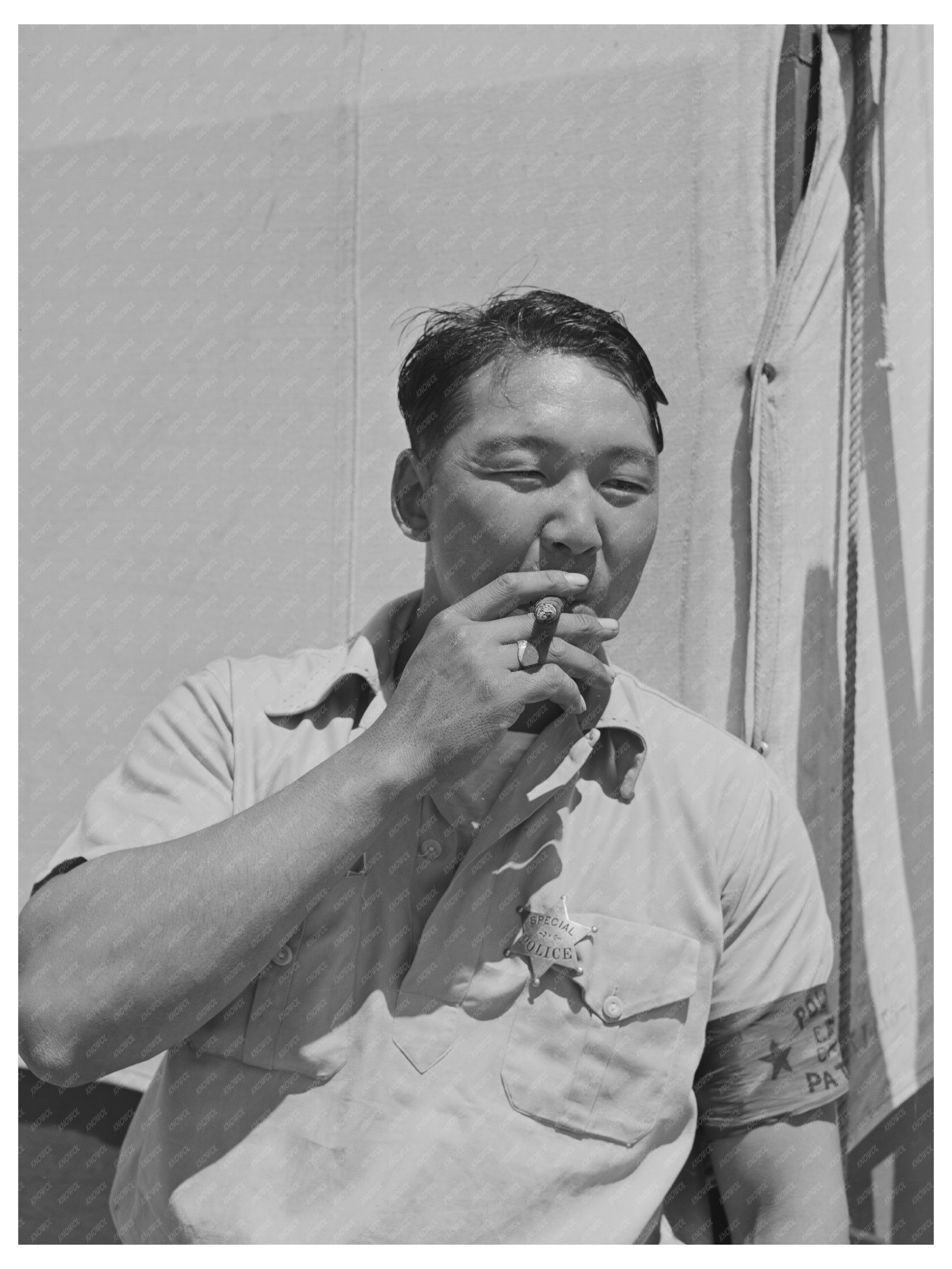 Japanese-American Police Officer in Nyssa Oregon 1942