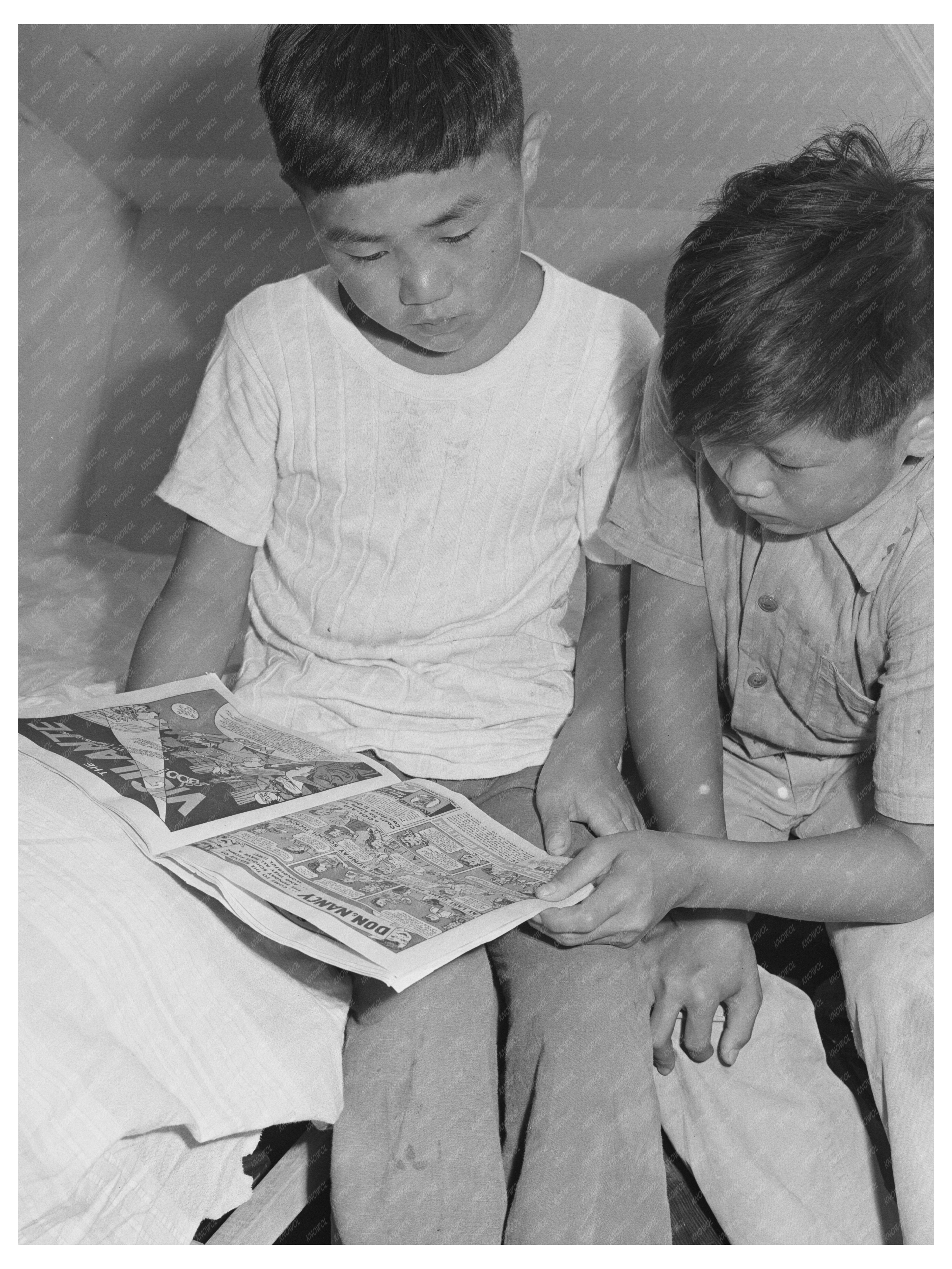 Japanese-American Boys at Mobile Camp Nyssa Oregon 1942