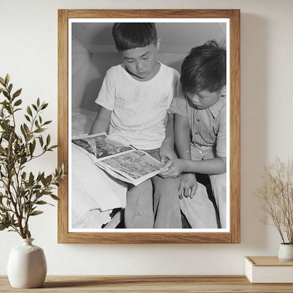 Japanese-American Boys at Mobile Camp Nyssa Oregon 1942