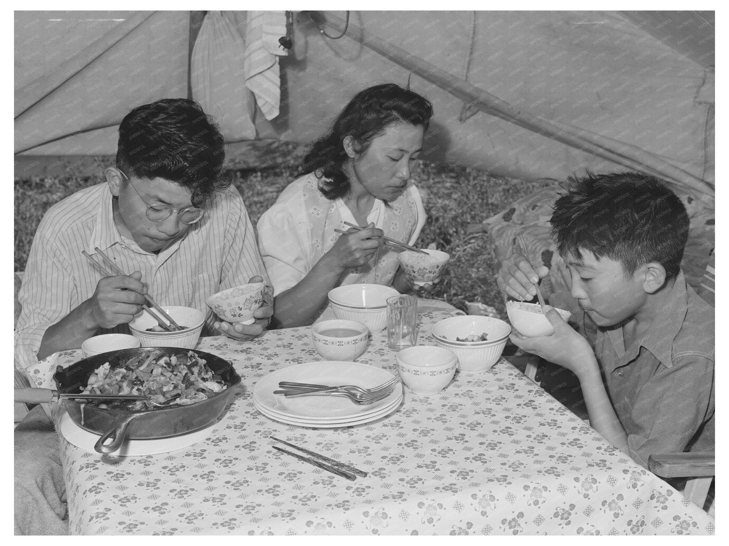 Japanese-Americans Camp Supper Nyssa Oregon 1942