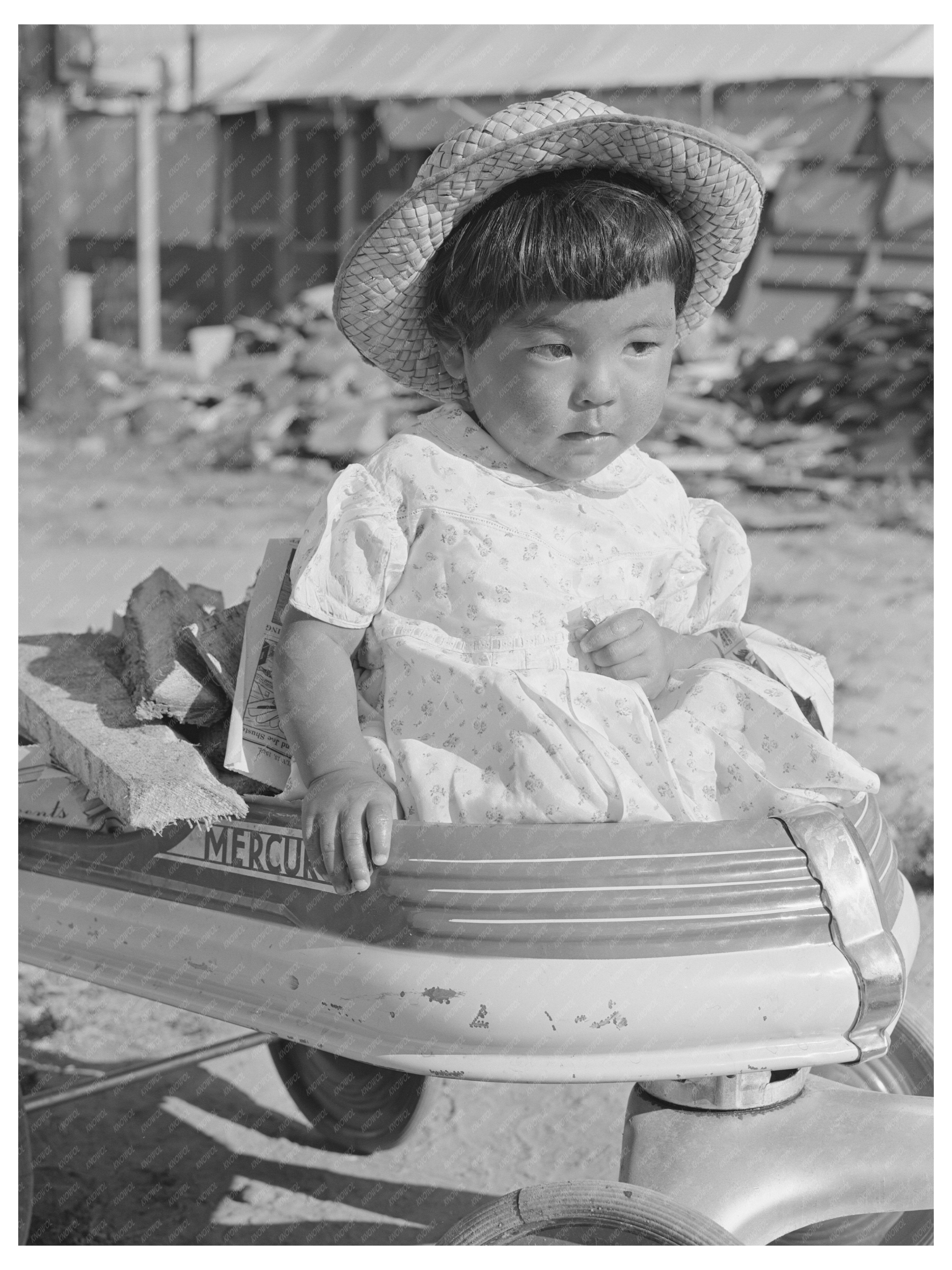 Japanese-American Child at 1942 Nyssa Mobile Camp