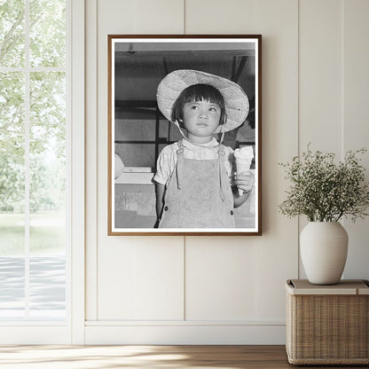 Japanese-American Child in Mobile Camp Nyssa Oregon 1942