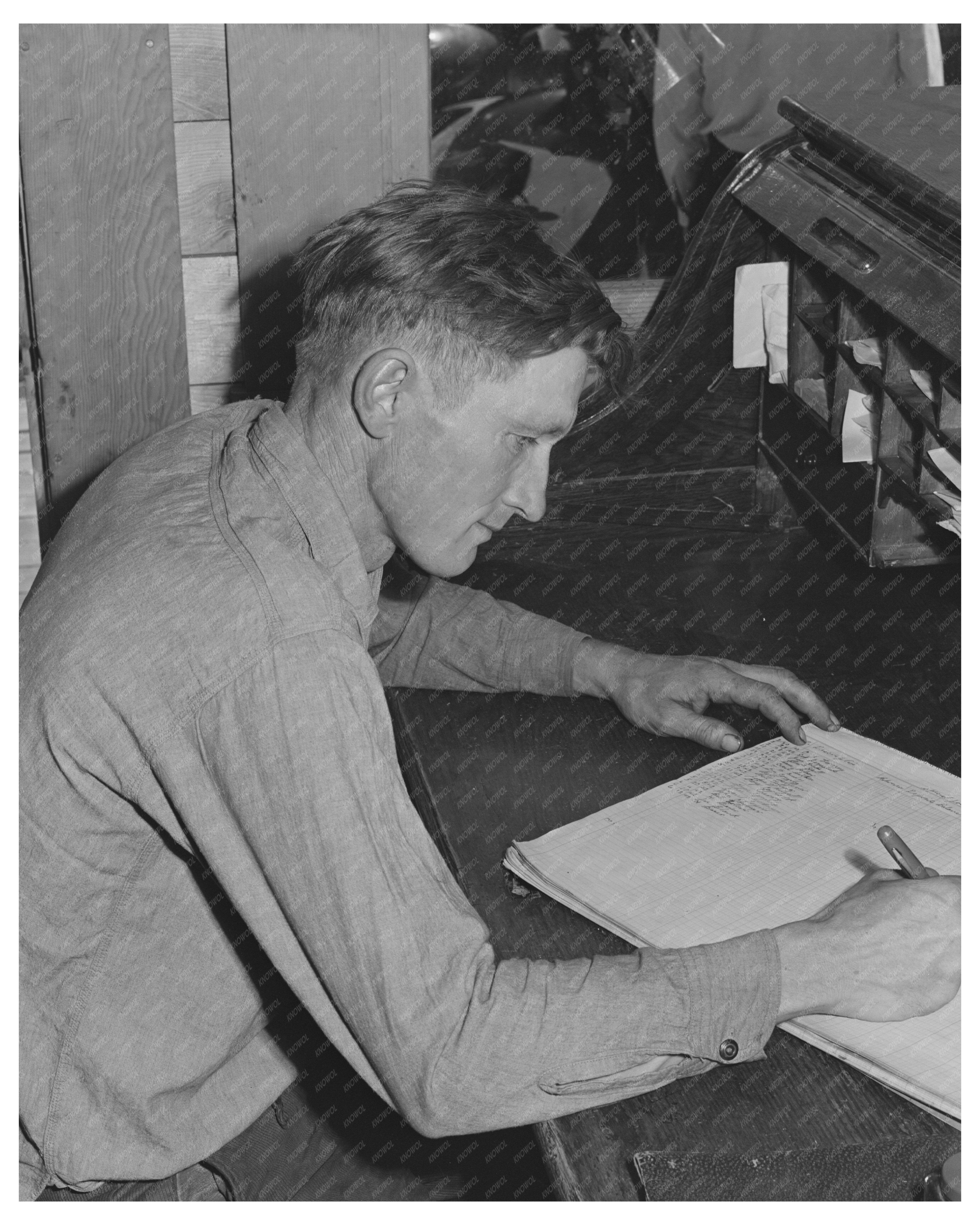 Ola Idaho Cooperative Treasurer July 1942 Financial Records
