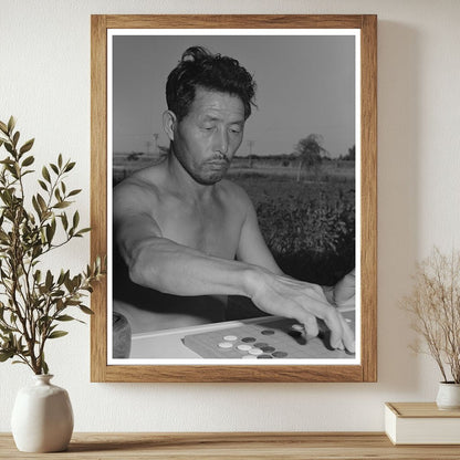 Japanese Farm Workers Playing Go in Twin Falls 1942